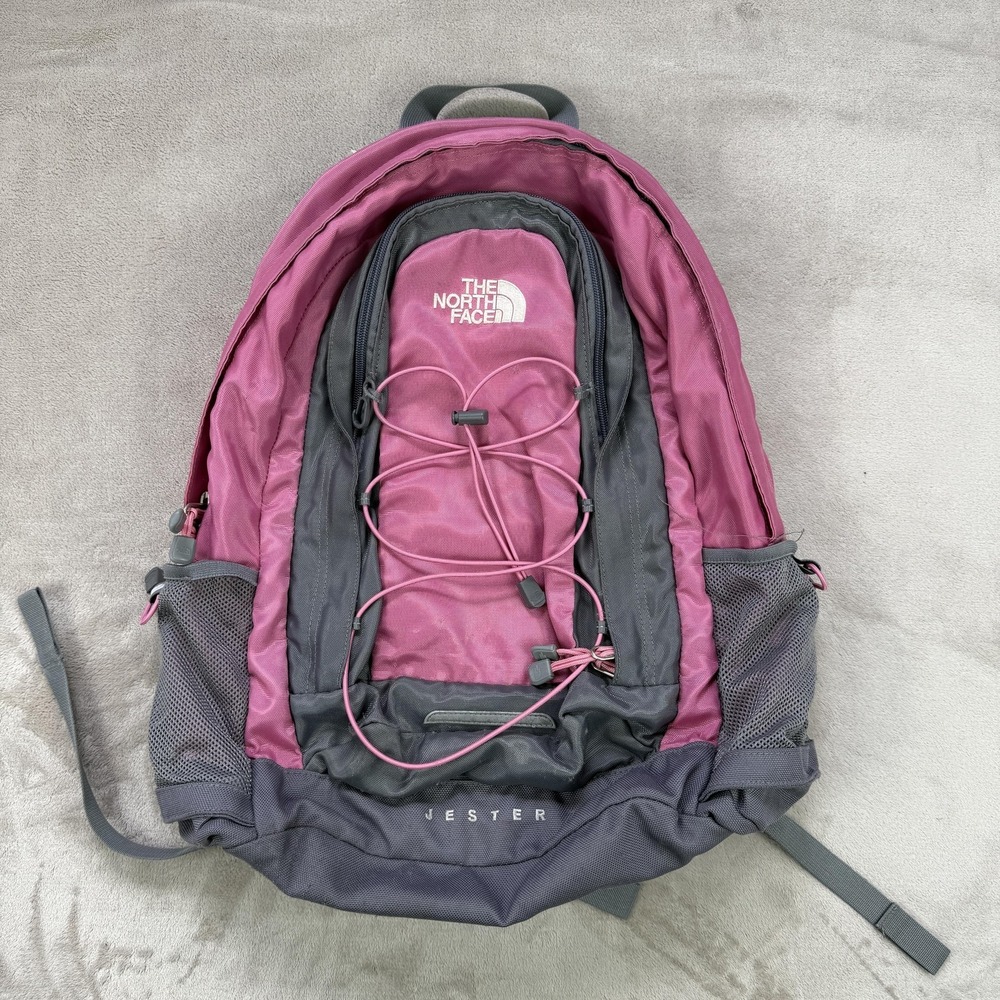 The North Face Jester Backpack 18" Pink Laptop Compartment Unisex Daypack School